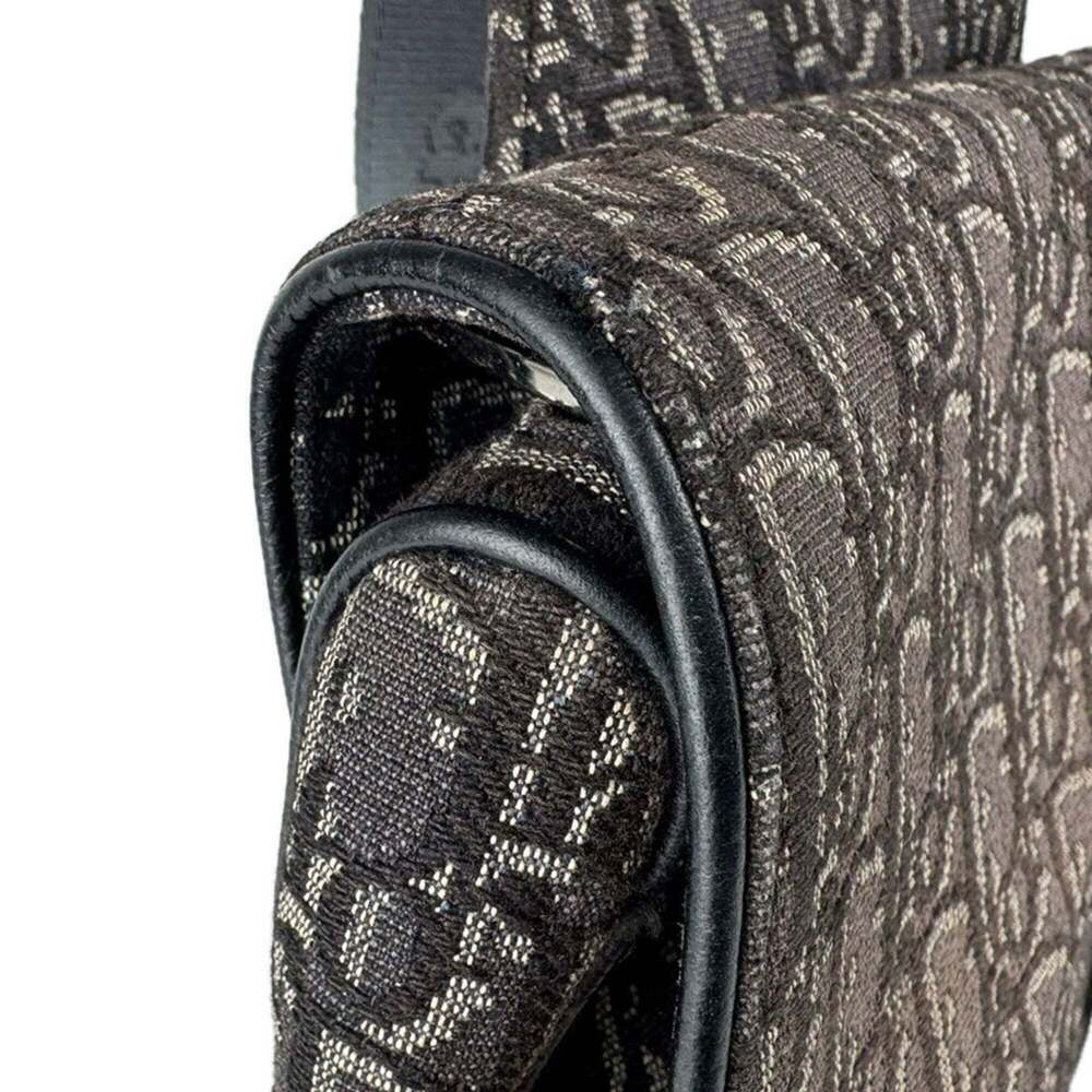 CHRISTIAN DIOR Black Canvas Shoulder Bag - Picture 6 of 12